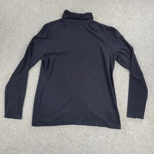 GAP Womens Turtleneck Sweater XL Black Long Sleeve Pullover Stretch Knit Casual